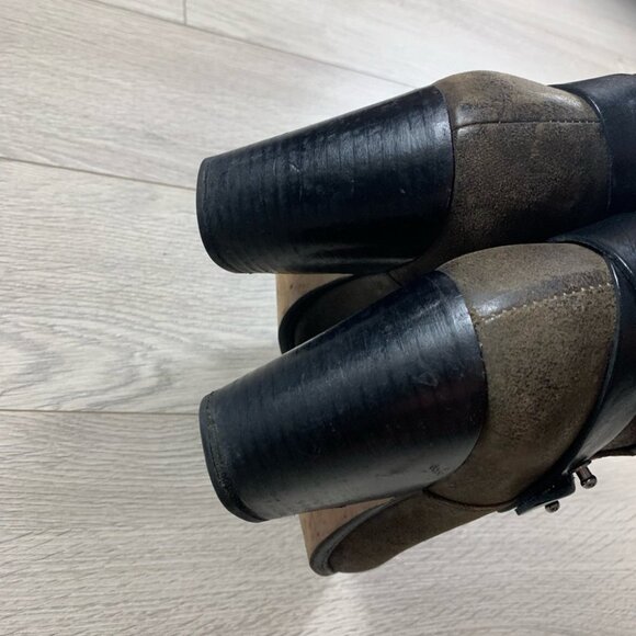 Rag & Bone Brown Leather Harrow Heeled Boots - Picture 8 of 10